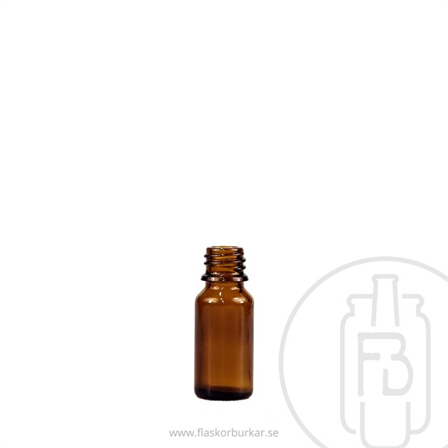 Flaska 10 ml brun,M18
