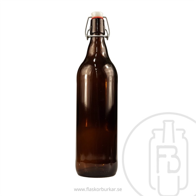Bygelflask Brun1000ml,Fet-850