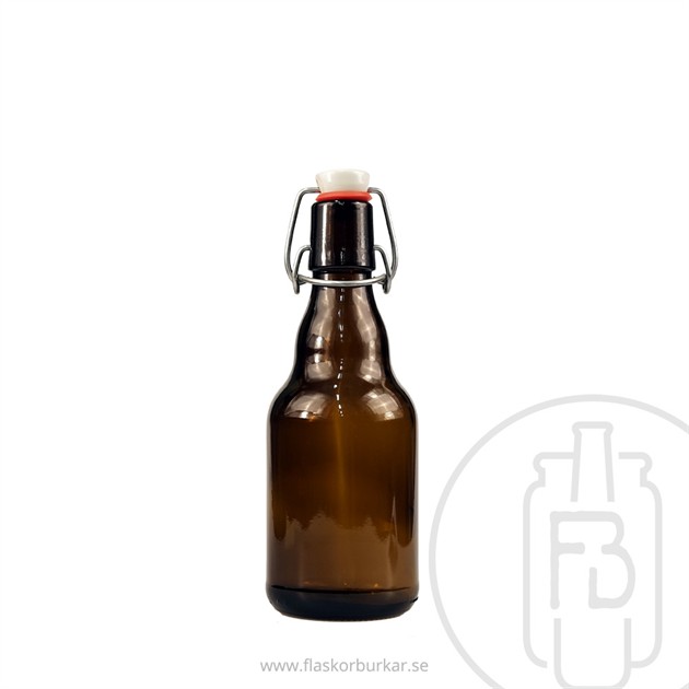 Bygelflaska 330ml Brun,Fet-850