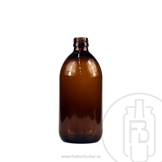 Flaska brun 500 ml,M28