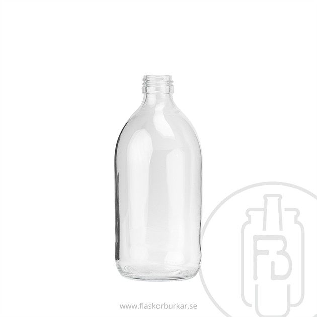 Medicinflaska 500 ml transparant,PP28