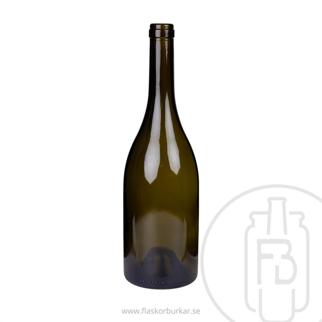 Bourgogne Flaska, 750ml, Antique green, Elegance