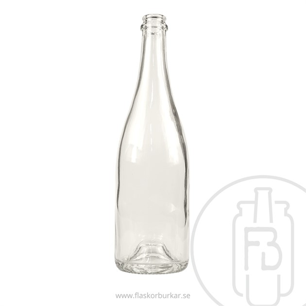 Champagneflaska 750 ml transparant,Kron28,Champ
