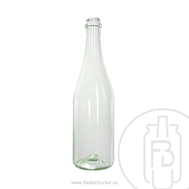 Ciderflaska 750ml, Transparant, Kron 29