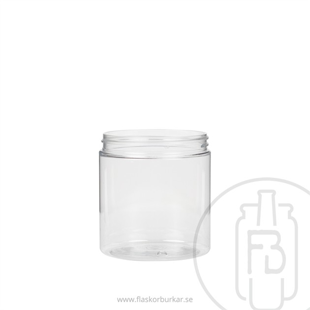 250ml, Cylindrisk burk, PET, 70/400