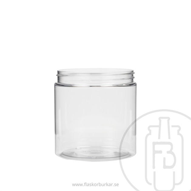 500ml, Cylindrisk burk, Glass, PET, 89/400