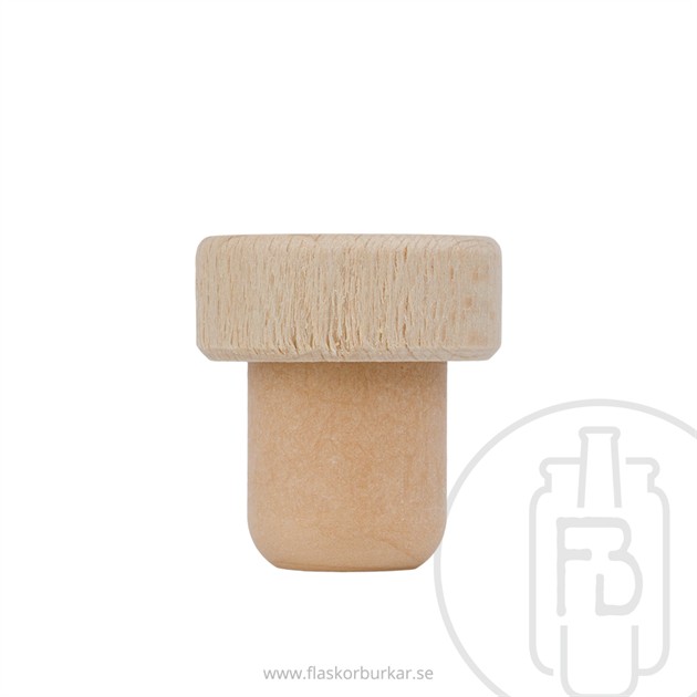 Kork Sintetic 19,5mm med trähatt