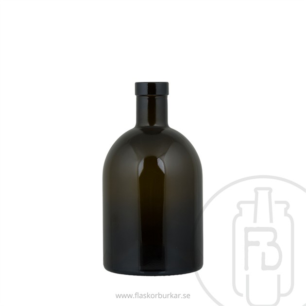 Mörk ginflaska 500ml