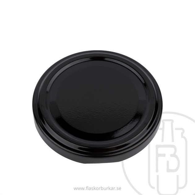 Twist off lid, 63mm, Black