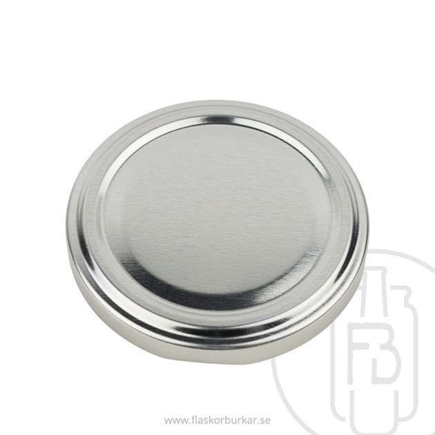 Twist off lid, 66mm, Silver