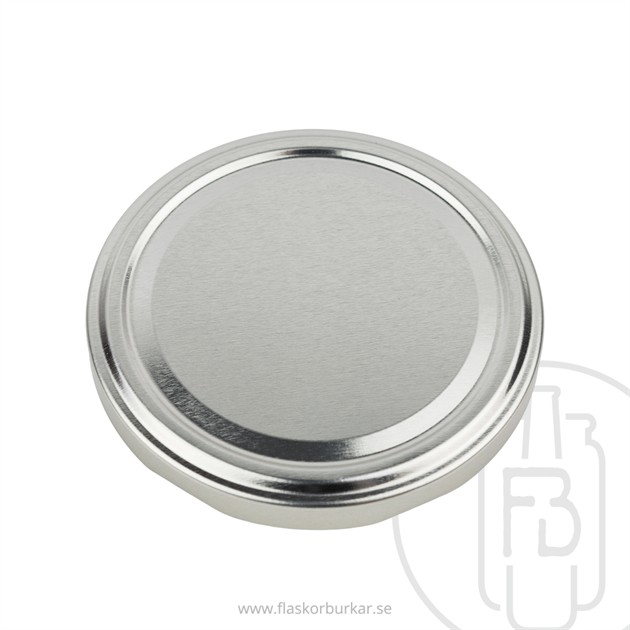 Twist off lid, 70mm, Silver
