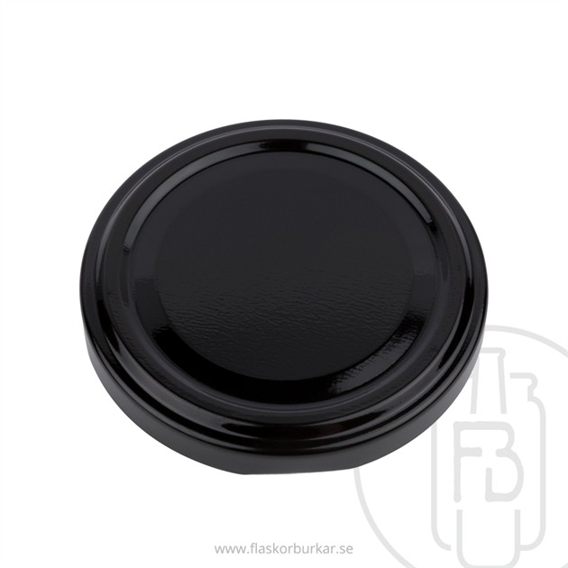 Twist off lid, 70mm, Black