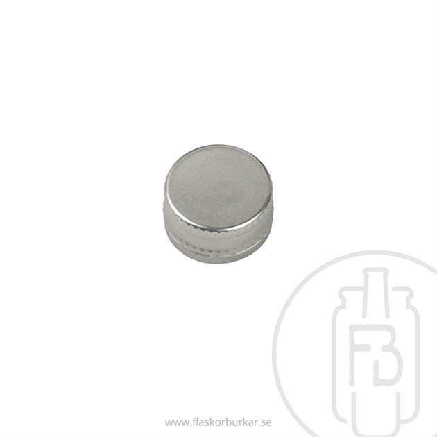 Kapsyl ogängad 28x15mm silver hotfilling